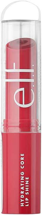 e.l.f. Hydrating Core Lip Shine with Shea Butter & Vitamin E, Tinted Lip Balm for A Smooth, Glossy Finish & Long-Lasting Moisture, Lovely Light Red - Image 5