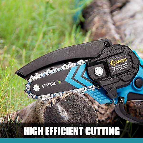 Saker Mini Chainsaw,Portable Electric Chainsaws Cordless,Handheld Chain Saw Pruning Shears Chain Saws for Tree Branches,Courtyard,Household and Garden,Father Day Gift for Men Dad Husband Women - Image 3
