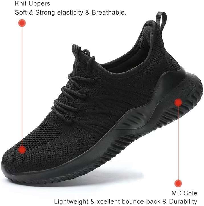 KEEZMZ Womens Ladies Walking Running Shoes Slip On Lightweight Casual Tennis Sneakers Clothes Shoes - Image 5