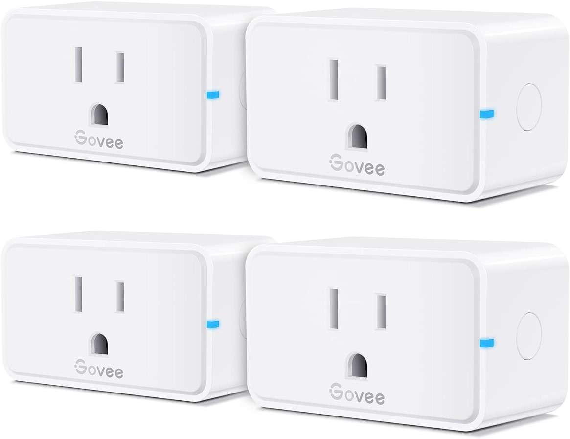 Govee Smart Plug 15A, WiFi Bluetooth Outlets 4 Pack Work with Alexa and Google Assistant, WiFi Plugs with Multiple Timers, Govee Home APP Group Control Remotely, No Hub Required, ETL&FCC Certified - Image 1