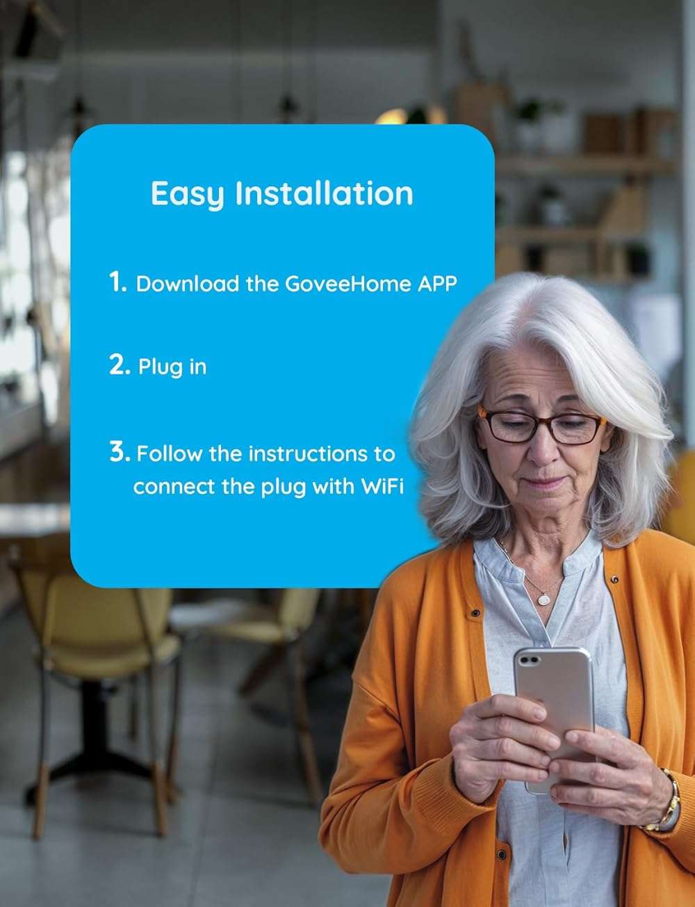 Govee Smart Plug 15A, WiFi Bluetooth Outlets 4 Pack Work with Alexa and Google Assistant, WiFi Plugs with Multiple Timers, Govee Home APP Group Control Remotely, No Hub Required, ETL&FCC Certified - Image 5