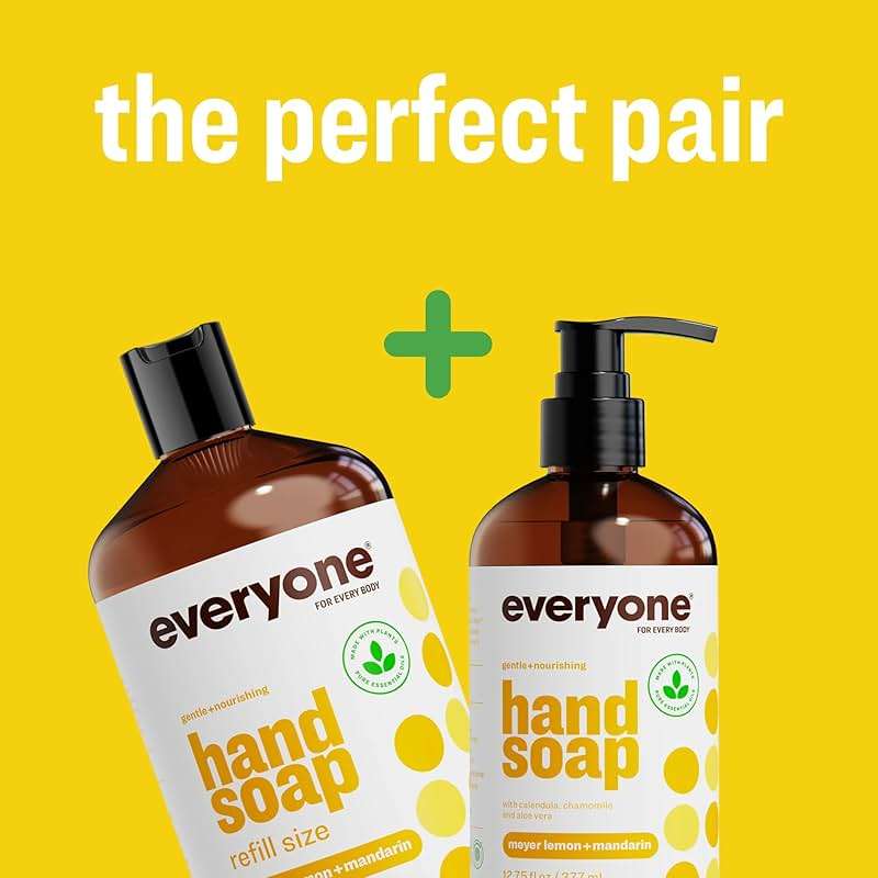 Everyone Liquid Hand Soap Refill, 1 Gallon, Meyer Lemon and Mandarin, made with Essential Oils for Kitchen and Bathroom - Image 6