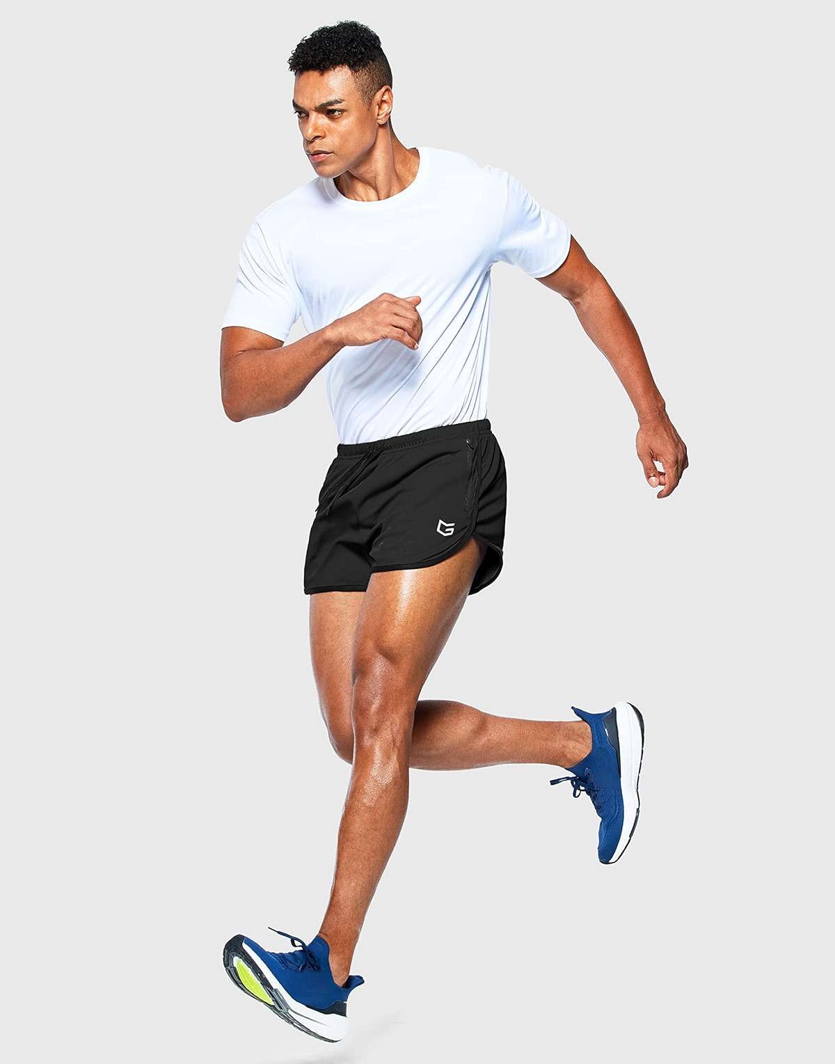 G Gradual Men's Running Shorts 3 Inch Quick Dry Gym Athletic Jogging Shorts with Zipper Pockets - Image 5