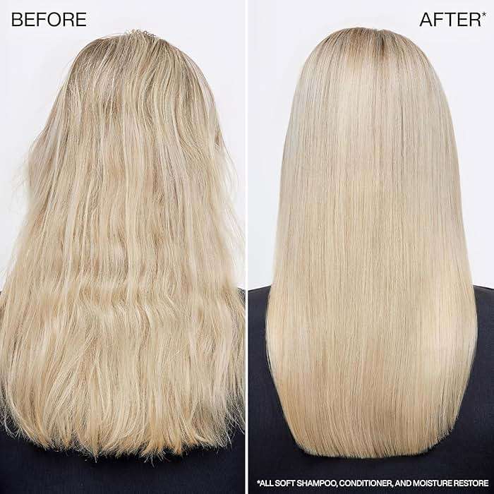 Redken All Soft Shampoo and Conditioner Set - Gently Cleanses and Softens, Moisturizing and Hydrating Set For Dry, Brittle Hair, With Argan Oil - Image 4