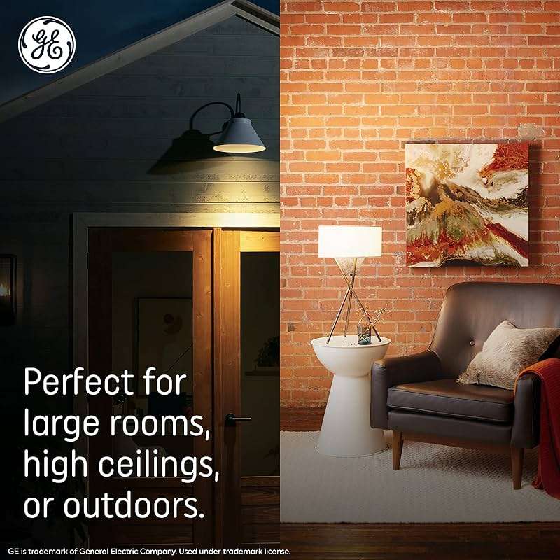 GE Ultra Bright LED Light Bulbs, 250 Watt, Daylight, PAR38 Floodlights - Image 7