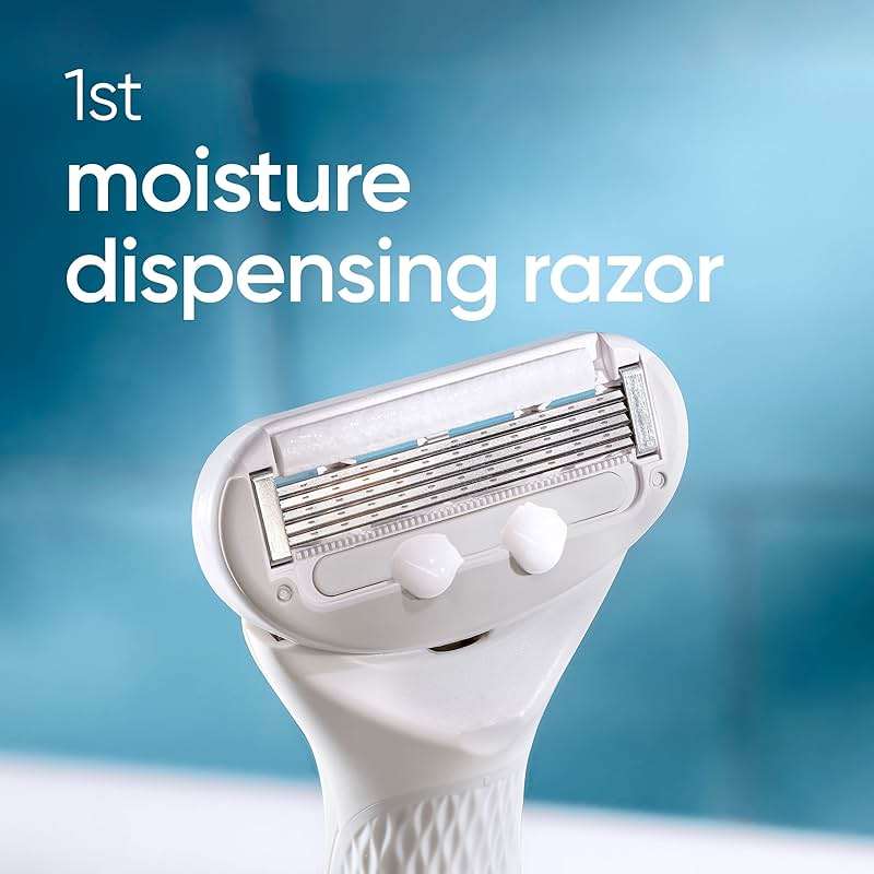 Gillette Venus Radiant Skin Moisturizing Women’s Razor For Dry And Sensitive Skin With Olay Moisturizer Dispenser, 1 Serum, And 1 Razor Blade Refill - Image 2