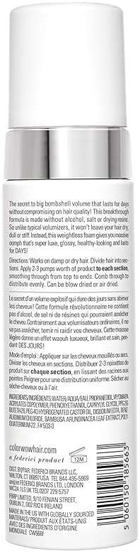 COLOR WOW Xtra Large Bombshell Volumizer, Alcohol-Free Hair Volumizer for Lasting Volume and Thickness - Image 2