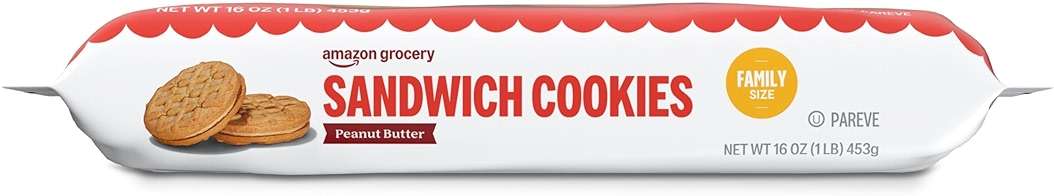 Amazon Grocery, Peanut Butter Sandwich Cookies, 1 Lb - Image 5