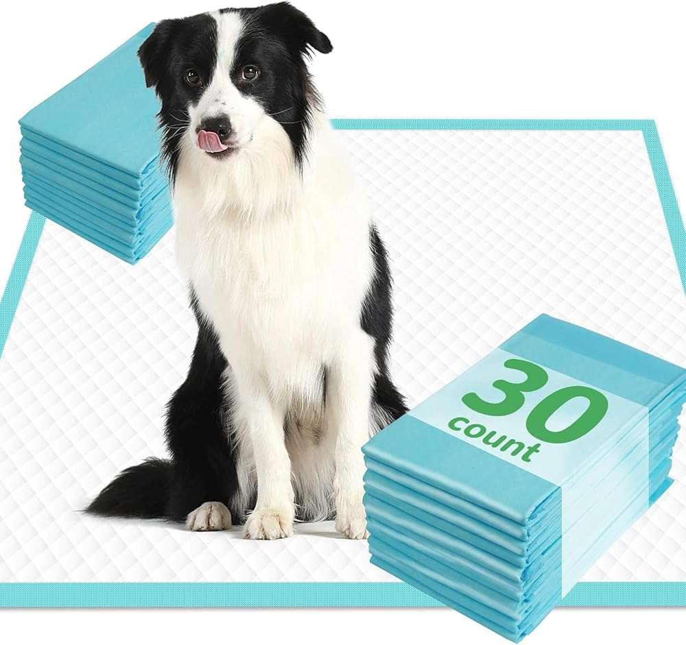 DEEP DEAR Extra Large Dog Pads 28"x34", 30 Count Thicker Puppy Pads XL, Super Absorbent Pee Pads for Dogs, Disposable Incontience Underpads for Doggies, Cats, Rabbits, Pups, Leak-Proof Pet Potty Mats - Image 9