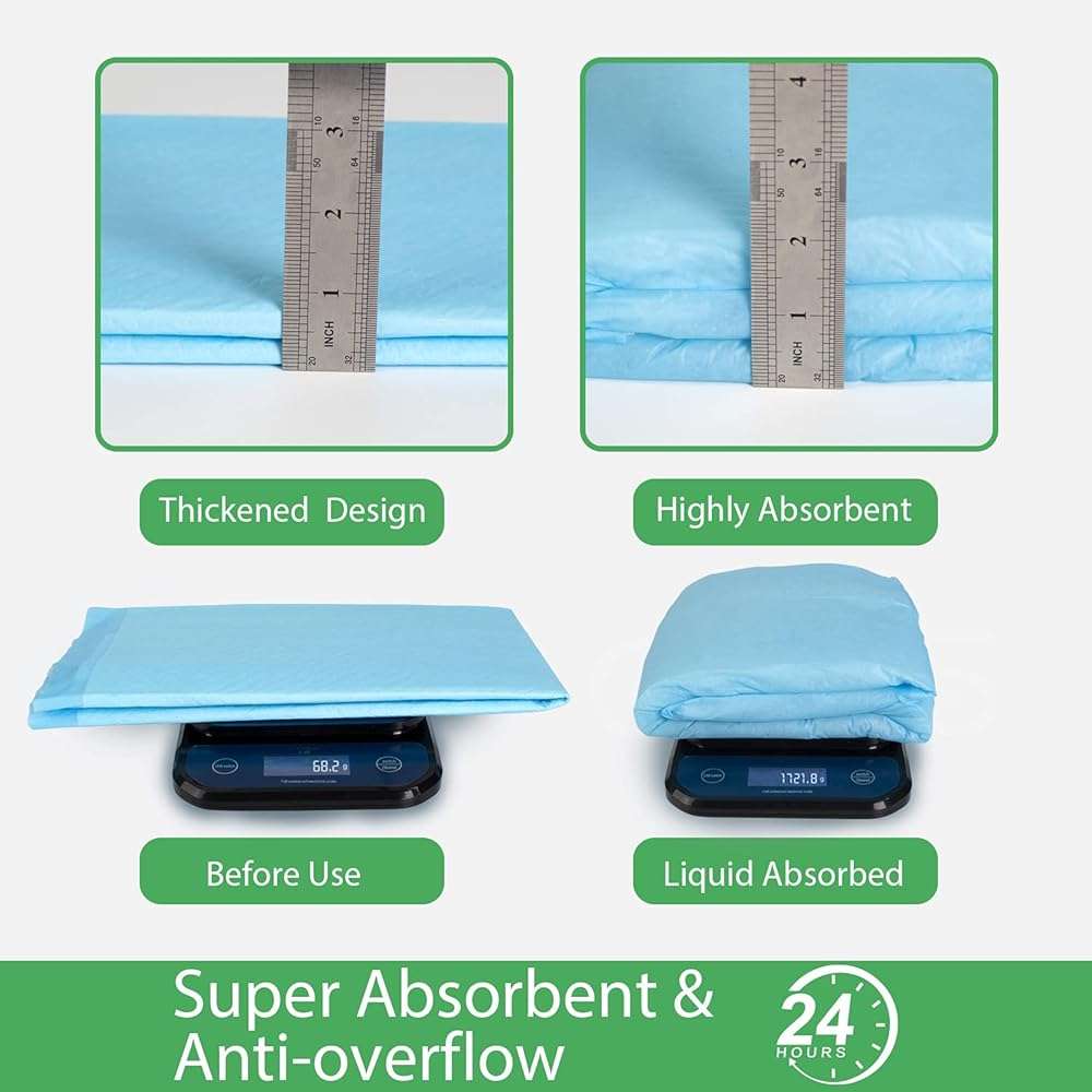 DEEP DEAR Extra Large Dog Pads 30"x26" (40 Count), Thicker Pet Training and Puppy Pads, Super Absorbent Pee Pads for Dogs, Leakproof Dog Potty Training Pads for Puppies, Cats, Rabbits, Pet Pee Pads XL - Image 4