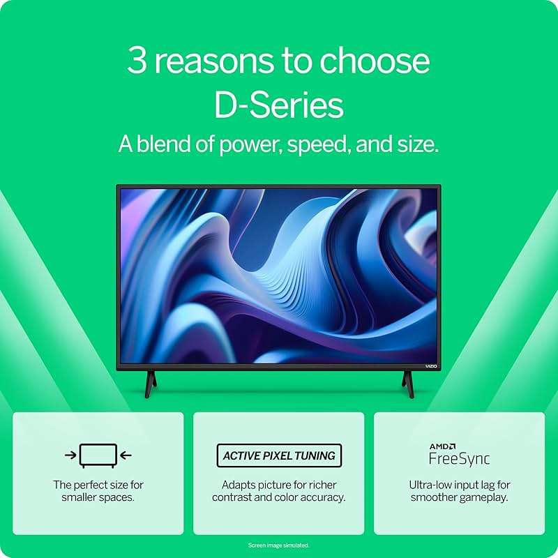 VIZIO 24-inch D-Series Full HD 1080p Smart TV with Apple AirPlay and Chromecast Built-in, Alexa Compatibility, D24f-J09, 2022 Model - Image 4