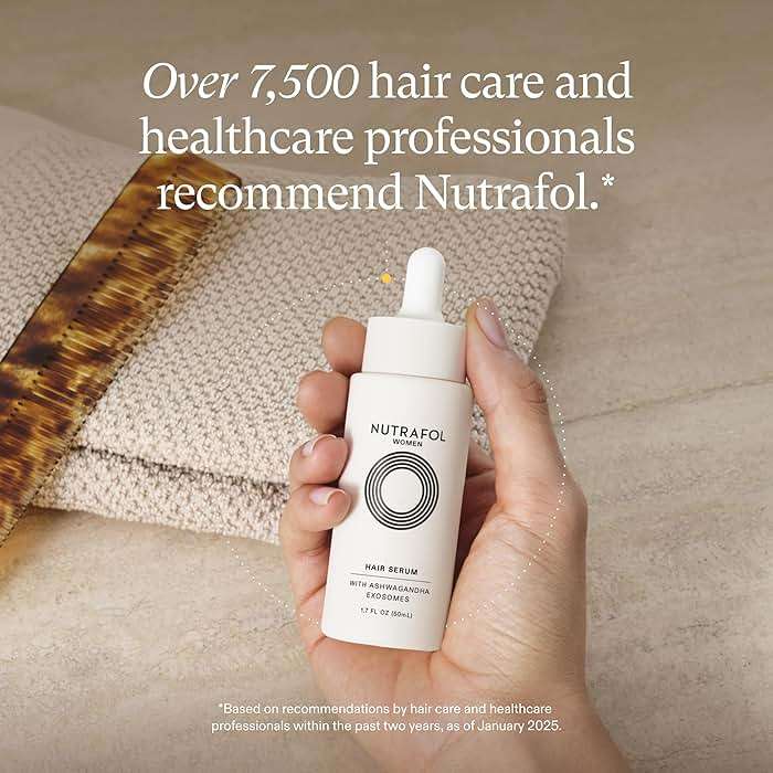 Nutrafol Women's Hair Serum, Supports Visibly Thicker and Stronger Hair, Vegan, Lightweight and Fast-Absorbing. - Image 2