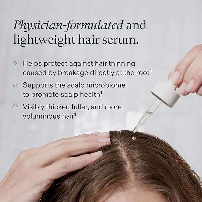 Nutrafol Women's Hair Serum, Supports Visibly Thicker and Stronger Hair, Vegan, Lightweight and Fast-Absorbing. - Image 3