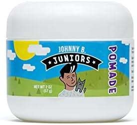 JOHNNY B. Juniors Hair Styling Pomade 2 oz. Jar Curly or Straight Hair for Kids - Image 1