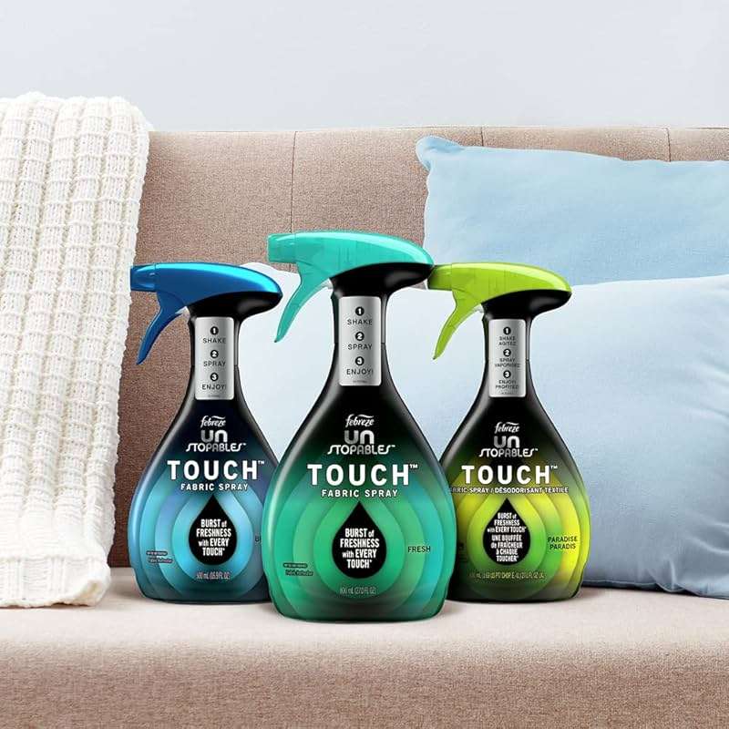 Febreze Unstopables Touch Fabric Spray and Odor Eliminator, Paradise, 27 oz - Image 8