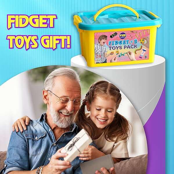 Gift Fidget Box Toys Pack for Kids 3-12, FunKidz Sensory Toys for Boys Girls Age 7-12 Autistic Children in Mystery Storage Portable Box - Image 5