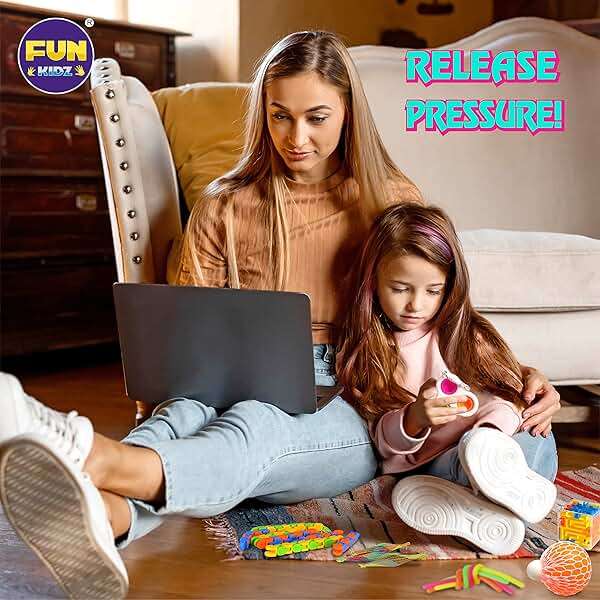 Gift Fidget Box Toys Pack for Kids 3-12, FunKidz Sensory Toys for Boys Girls Age 7-12 Autistic Children in Mystery Storage Portable Box - Image 8