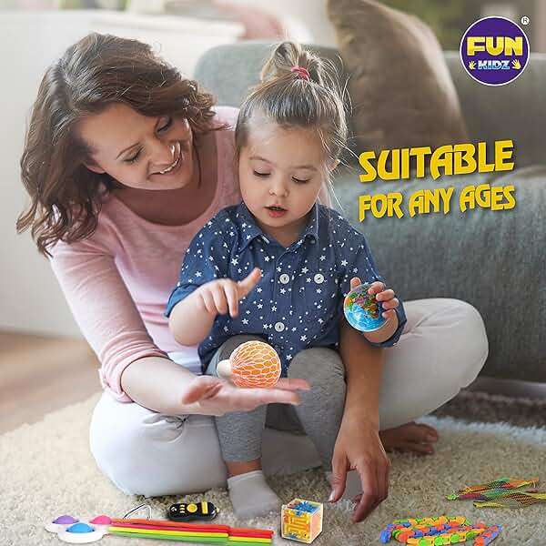 Gift Fidget Box Toys Pack for Kids 3-12, FunKidz Sensory Toys for Boys Girls Age 7-12 Autistic Children in Mystery Storage Portable Box - Image 9