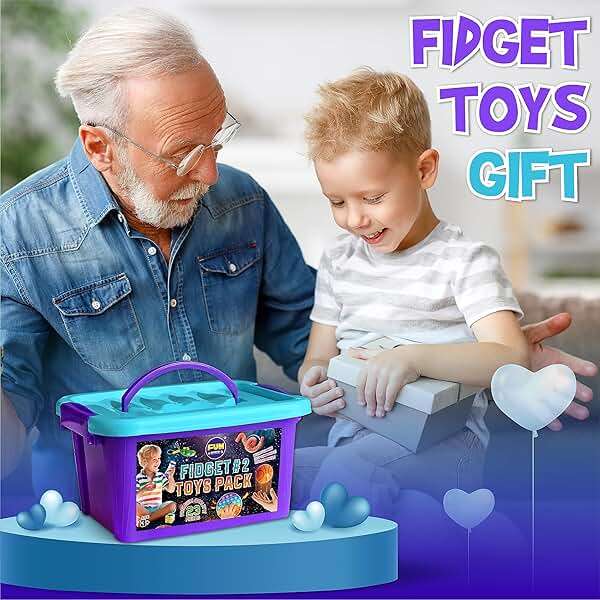Fidget Pack Box for Boys Girls 4-12, FunKidz Fidget Toys for Kids 5-7 Autistic Sensory Mystery Birthday Gifts in Reusable Portable Treasure Box Nice Party Favors - Image 5