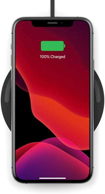 Belkin Quick Charge Wireless Charging Pad - 10W Qi-Certified Charger Pad for Apple iPhone, Samsung Galaxy, Airpods Pro & More, Charge While Listening to Music, Streaming Videos - 2-Pack Black (No PSU) - Image 3