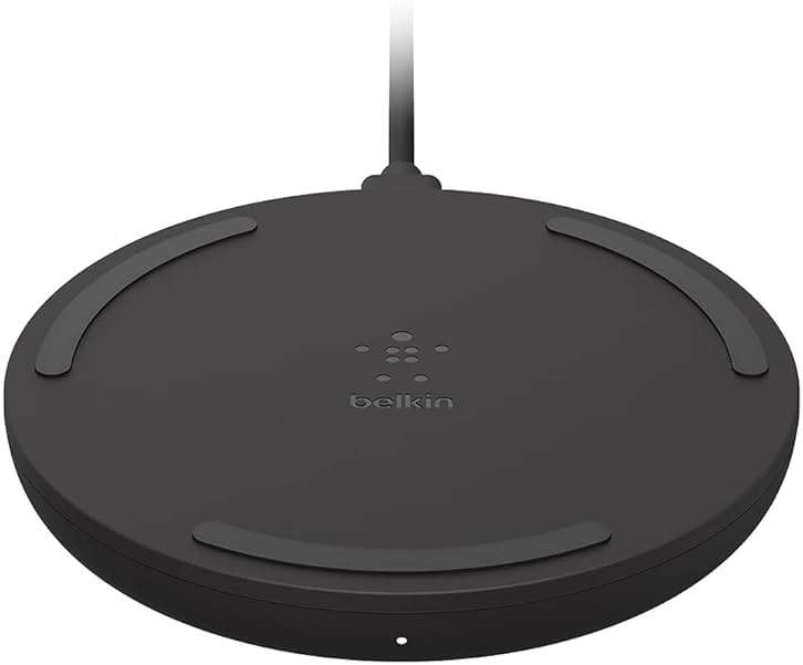 Belkin Quick Charge Wireless Charging Pad - 10W Qi-Certified Charger Pad for Apple iPhone, Samsung Galaxy, Airpods Pro & More, Charge While Listening to Music, Streaming Videos - 2-Pack Black (No PSU) - Image 5