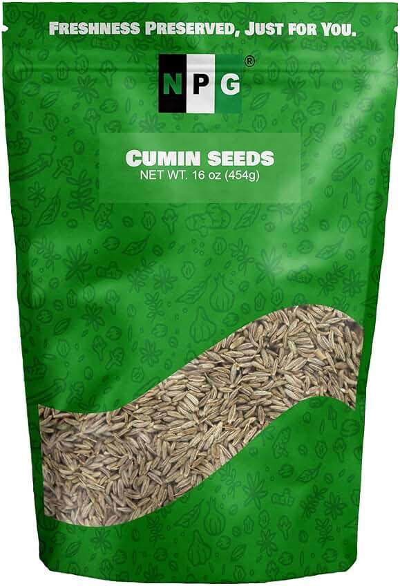 NPG Whole Cumin Seeds 16 Ounces, Raw All Natural Gluten Free Non-GMO, Whole Cumin Seed Bulk for Mediterranean and Southwest Asia Dishes - Image 1