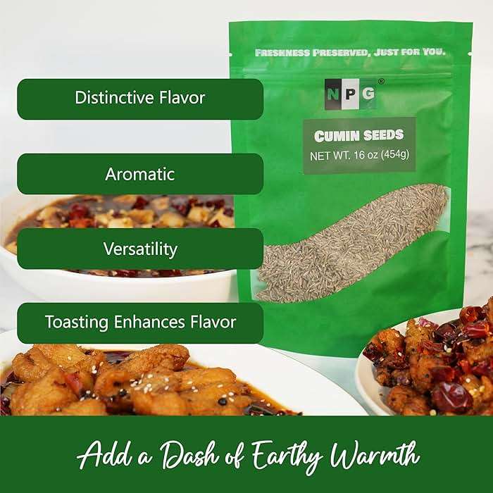 NPG Whole Cumin Seeds 16 Ounces, Raw All Natural Gluten Free Non-GMO, Whole Cumin Seed Bulk for Mediterranean and Southwest Asia Dishes - Image 4