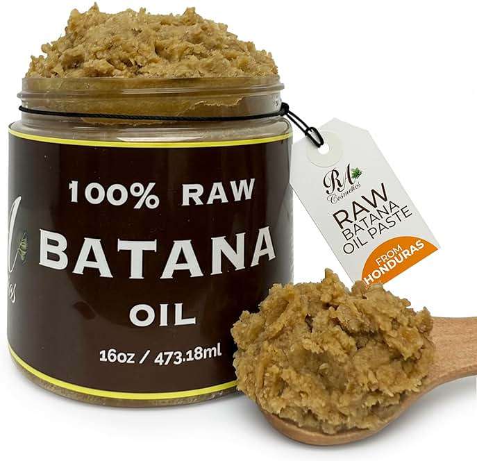 RA COSMETICS 100% Natural Unrefined Batana Hair Oil for Healthy Hair, 16 oz | Dr Sebi Batana Oil Hair Moisturizer for Damaged Hair Repair| Strengthening and Nourishing Hair Conditioner - Image 1