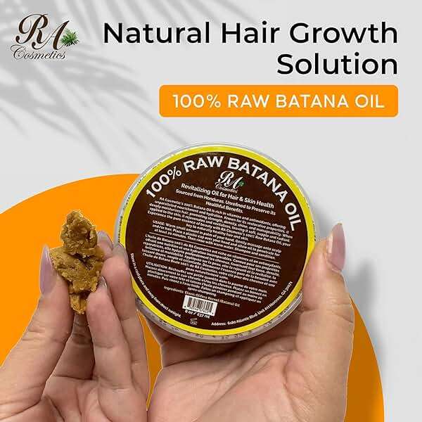 RA COSMETICS 100% Natural Unrefined Batana Hair Oil for Healthy Hair, 16 oz | Dr Sebi Batana Oil Hair Moisturizer for Damaged Hair Repair| Strengthening and Nourishing Hair Conditioner - Image 2