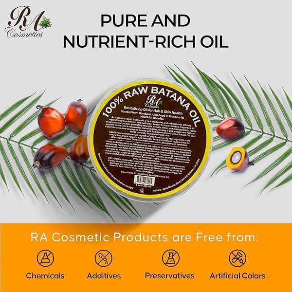 RA COSMETICS 100% Natural Unrefined Batana Hair Oil for Healthy Hair, 16 oz | Dr Sebi Batana Oil Hair Moisturizer for Damaged Hair Repair| Strengthening and Nourishing Hair Conditioner - Image 6