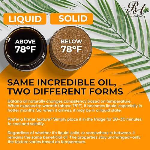 RA COSMETICS 100% Natural Unrefined Batana Hair Oil for Healthy Hair, 16 oz | Dr Sebi Batana Oil Hair Moisturizer for Damaged Hair Repair| Strengthening and Nourishing Hair Conditioner - Image 7