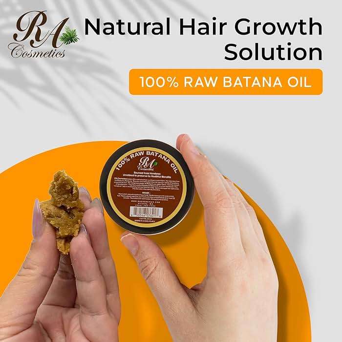 RA Cosmetics Natural Unrefined Batana Oil for Hair Growth & Repair | Nourishing Moisturizer for Damaged Hair - Strengthening Conditioner from Honduras, 4 oz - Image 2