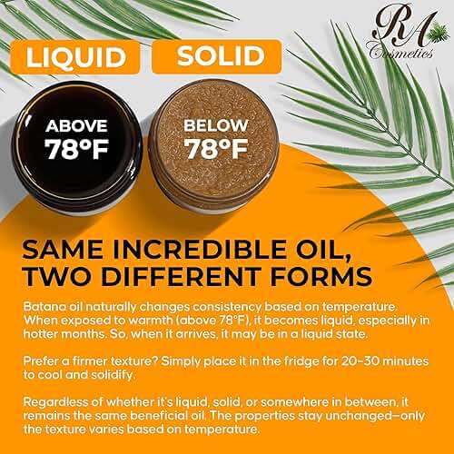 RA Cosmetics Natural Unrefined Batana Oil for Hair Growth & Repair | Nourishing Moisturizer for Damaged Hair - Strengthening Conditioner from Honduras, 4 oz - Image 7