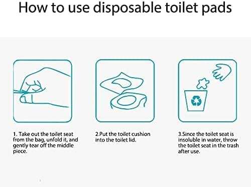 NEAGLORY 100 Pack Disposable Plastic Toilet Seat Cover Waterproof and Non Slip Individually Wrapped, for Travel, Toilet Seat Protectors for Toddler Potty Training, Pregnant Mom, Adult - Image 3