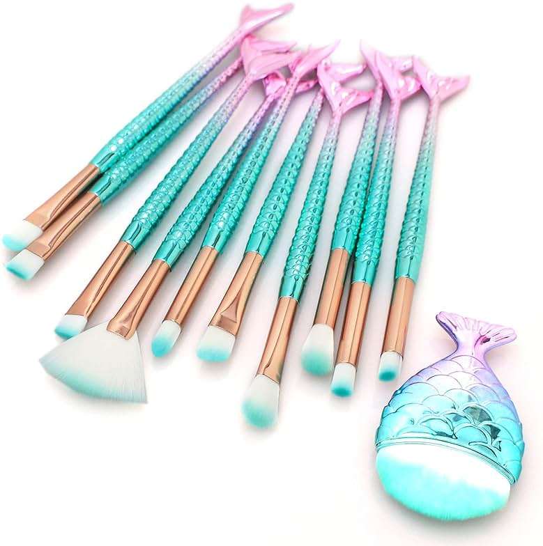 11PCS Makeup Brushes Set, Stocking Stuffers for Teen Girls Kids Women, Foundation Eyebrow Blush Brushes, Easter Basket Stuffers Essentials, Christmas Gift for Grandkids Teens Girls Accessories Stuff - Image 7
