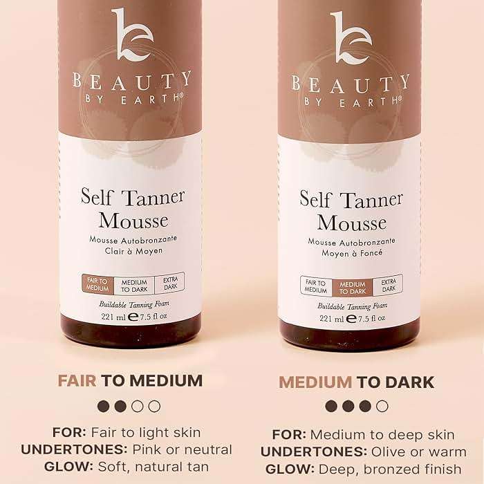 Self Tanner Mousse - USA Made with Natural & Organic Ingredients, Self Tanning Mousse for Dark Fake Tan, Sunless Tanner, Clear & Non Toxic Tanning Foam for Streak Free Finish & Natural Glow - Image 8