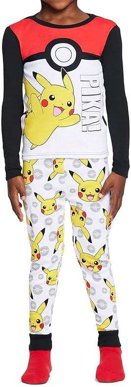 Pokemon boys 6-piece Snug-fit Cotton Pajama Set, Soft & Cute for Kids - Image 3