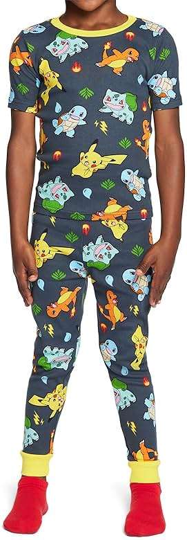 Pokemon boys 6-piece Snug-fit Cotton Pajama Set, Soft & Cute for Kids - Image 4