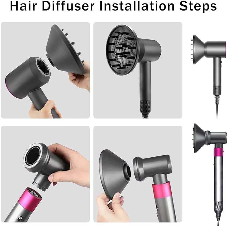 Hair Diffuser Attachment Nozzles for Dyson Supersonic Hair Dryer HD01 HD02 HD03 HD04 HD08 HD15 Tools Accessaries Parts - Image 3