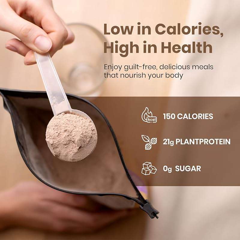 UpNourish Peanut Butter Vegan Protein Powder 54 Superfoods Powder,1.5 Billion CFU Probiotics 21g Plant Based Protein,No Sugar No Dairy No GMO Dairy Free,Meal Replacement Shake Keto-Friendly Low-Carb Diet,15 Servings - Image 4