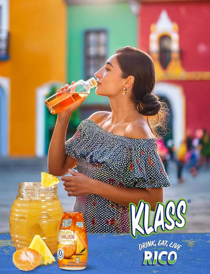 Klass Aguas Frescas | Liquid Water Enhancer | Classic Variety Pack | Flavors: Cucumber Limeade Strawberry Watermelon Hibiscus Berries & Pineapple Tangerine | Naturally Flavored | Sugar Free | Zero Calories Per Serving | Keto | 4 Bottles, Makes 96 Drinks - Image 6