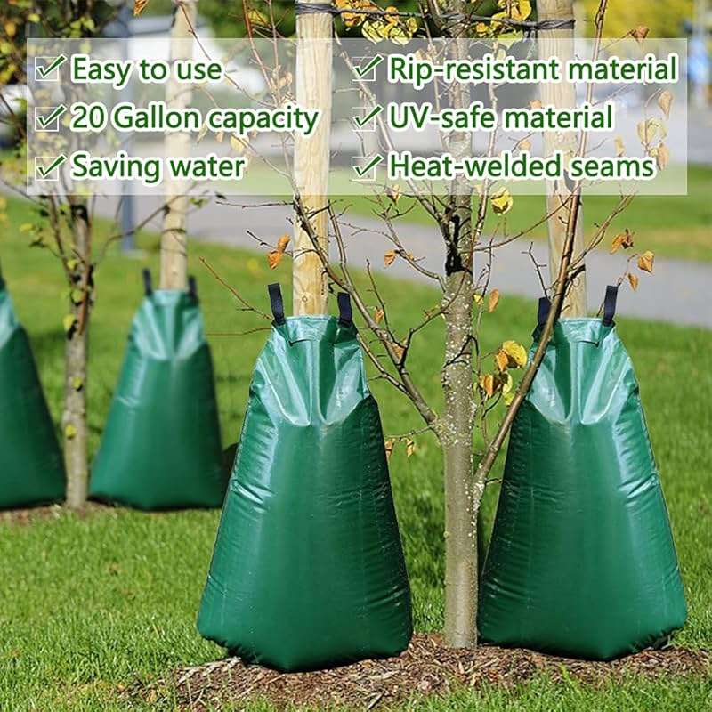 Tanzfrosch 12 Pack 20 Gallon Tree Watering Bags, Reusable, Heavy Duty and Slow Release Gator Bags for Trees, Premium PVC Plant Drip Irrigation Bags,5-8 Hours Releasing Time - Image 7