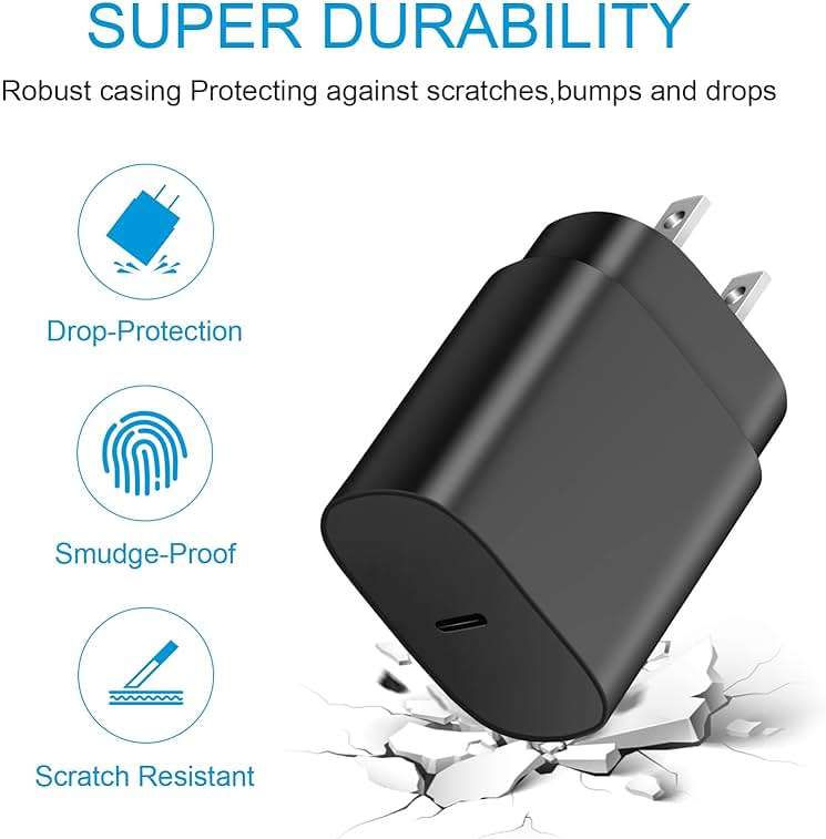 Type C Charger Fast Charging for iPhone 17 16 15,USB C Samsung Chargers Block 25W Super Fast Chargers for Samsung Galaxy S25/S24 S23 S22 S21/iPhone Air/17/17 Pro Max/iPhone 16/16 Pro Max/15 Pro Max - Image 2