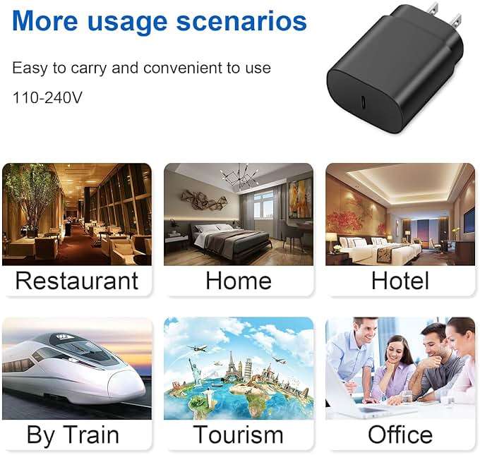 Type C Charger Fast Charging for iPhone 17 16 15,USB C Samsung Chargers Block 25W Super Fast Chargers for Samsung Galaxy S25/S24 S23 S22 S21/iPhone Air/17/17 Pro Max/iPhone 16/16 Pro Max/15 Pro Max - Image 7
