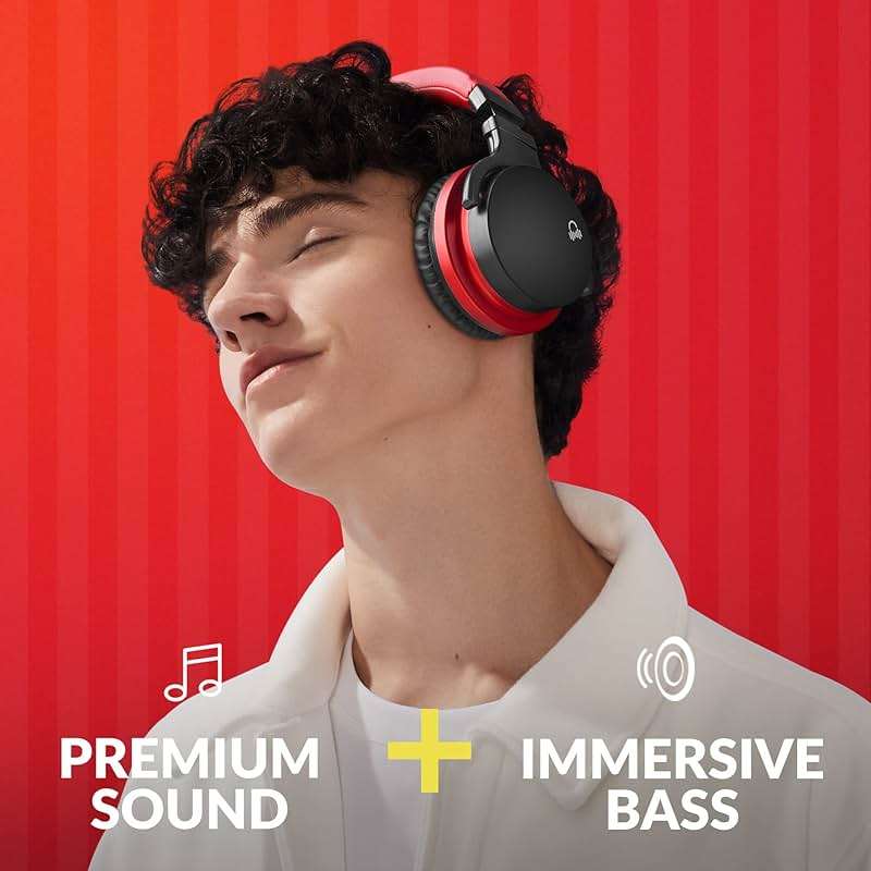Million Sold Classic E7 Active Noise Cancelling Headphones with Upgraded HD Sound, Wireless Bluetooth Headphones Over The Ear Unequaled Comfort, Vivid Deep Bass, for Home Office Travel Birthday Gift - Image 3