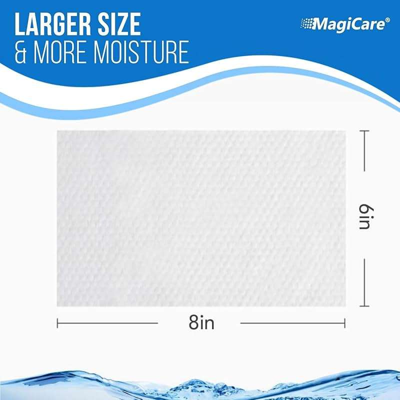 MagiCare 75% Large Alcohol Wipes (2, 100ct Canisters, 200ct) - Hand Sanitizer Wipes, Unscented Hand Wipe, Cleaning, Sanitizing Wipe - Home, Office, Classroom, Car, Camping - Image 3