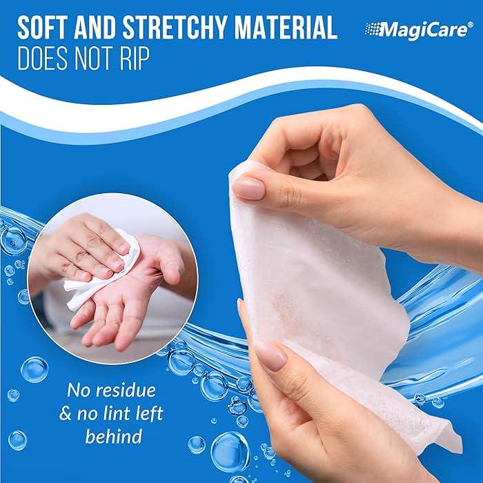 MagiCare 75% Large Alcohol Wipes (4, 80ct Packs, 320ct) - Hand Sanitizer Wipes, Unscented Hand Wipe, Cleaning, Sanitizing Wipe - Travel, Home, Office, Classroom, Car, Camping - Soft Packs - Image 7