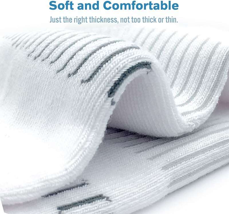 BERING Women's Athletic Running Cushioned Ankle Socks (6 Pairs) - Image 2