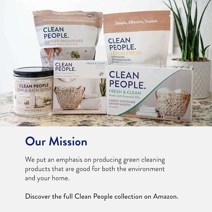 The Clean People Laundry Detergent Sheets - Laundry Soap - Ultra Concentrated, Recyclable Packaging, Stain Fighting - Fresh Scent, 32 Pack - Image 5