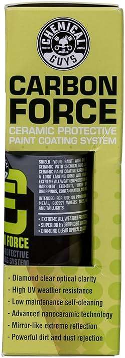Chemical Guys Carbon Force Ceramic Protective Paint Coating System - Professional-Grade SiO₂ Protection, Extreme Gloss and Durability, Includes 3 Microsuede Applicators - 1 fl oz - Image 2